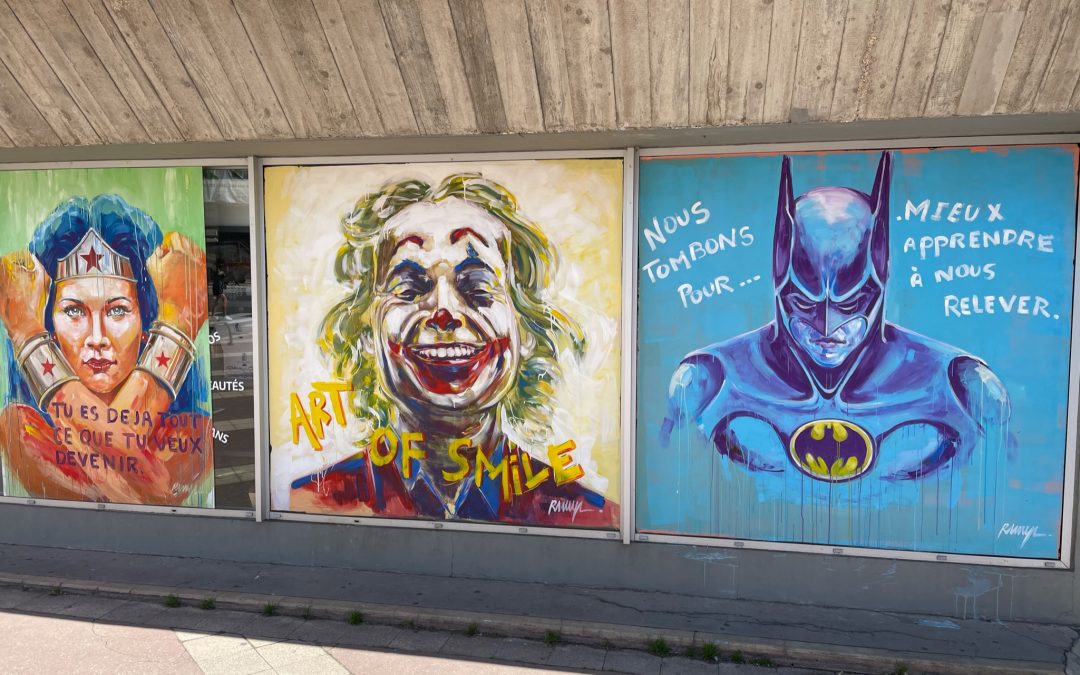 Le street art à Dijon : M&rsquo;Brick et ses oeuvres Lego